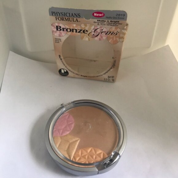 Physicians Formula Retired New Bronze Gems Shadow Healthy Glow Powder Highliter - Picture 2 of 9